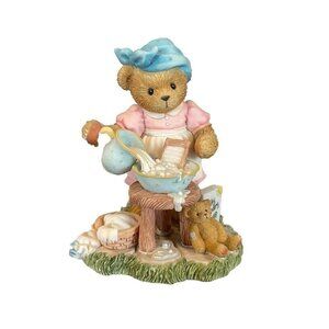 Cherished Teddies Bear Figurine 2000 Sandra # 789739 Saturdays Child Works Hard